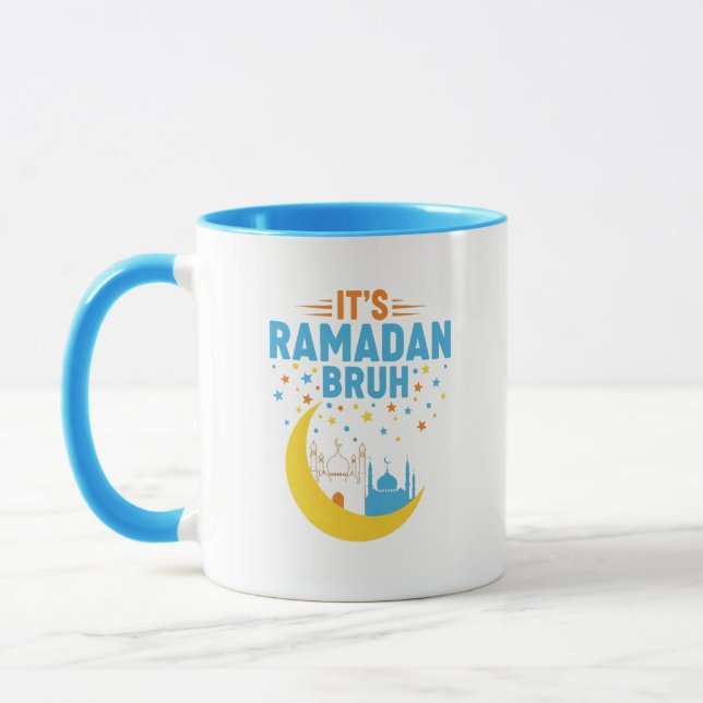 Caneca It's Ramadan Bruh Muslim Ramadan Mubarak Eid Men  (Esquerda)