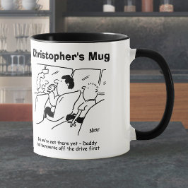 Caneca Já Chegamos? Adicione a Escolha de Nome.