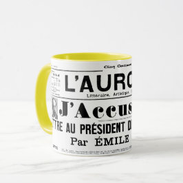 Caneca J'accuse Emile zola mug