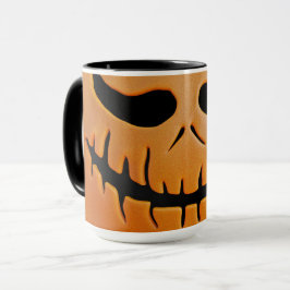 Caneca "Jack-o'-Lantern Delight: Halloween Pumpkin Mug"
