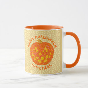 Caneca Jack O Lanterna Halloween Pumpkin Personalizado