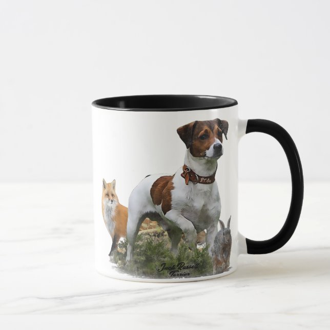 Caneca Jack Russell Terrier, Arte (Direita)