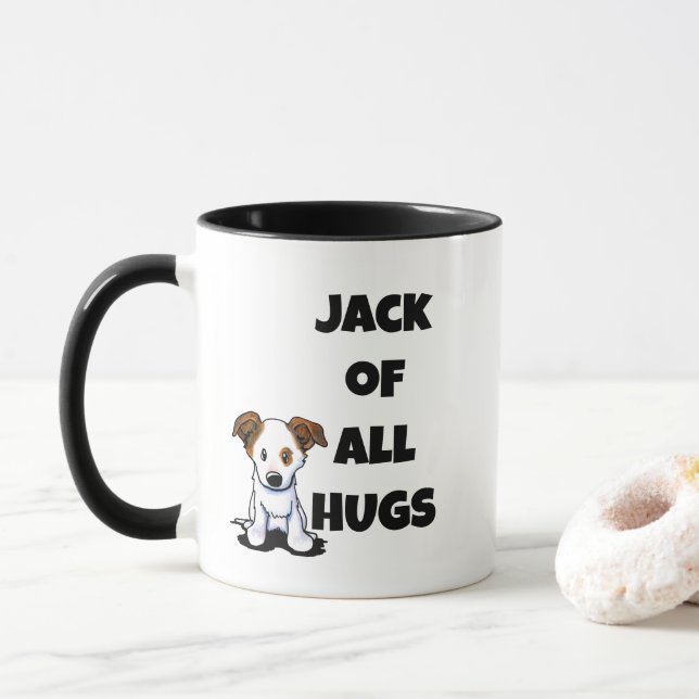 Caneca Jack Russell Terrier KiniArt (Com Donut)