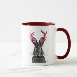 Caneca Jackalope com Antlers Rosa 2