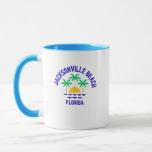 Jacksonville Beach Flórida Café Mug