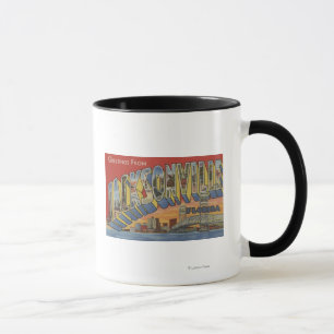 Caneca Jacksonville, Flórida - Cenas com Letras Grandes