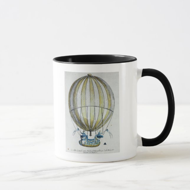 Caneca Jacques Charles e balão de Nicholas Robert (Direita)