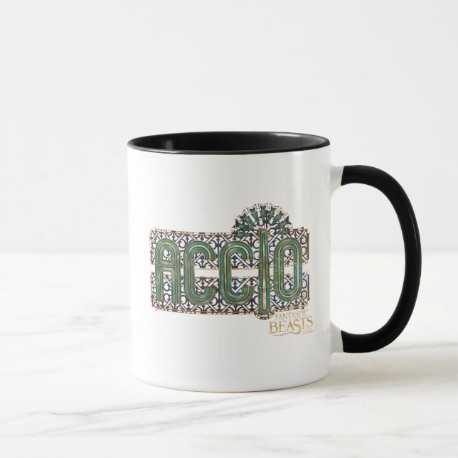 Caneca Jade Art Deco ACCIO™ Spell Graphic (Direita)