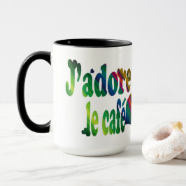 Caneca J'adore le café