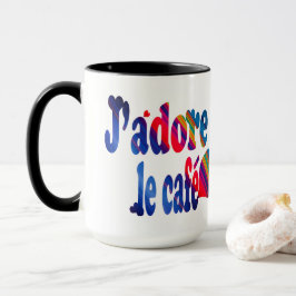 Caneca J'adore le café