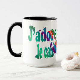 Caneca J'adore le café