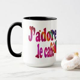 Caneca J'adore le café