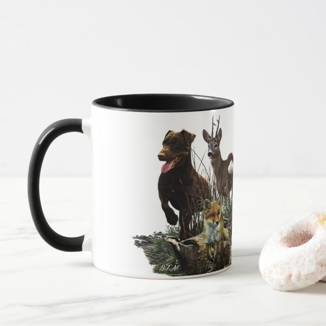 Caneca Jagdterrier - versátil cão caçador (Com Donut)
