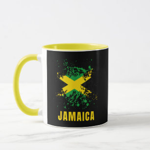 Caneca Jamaica Retro Vintage Aguarelas Esporte Jamaicano 