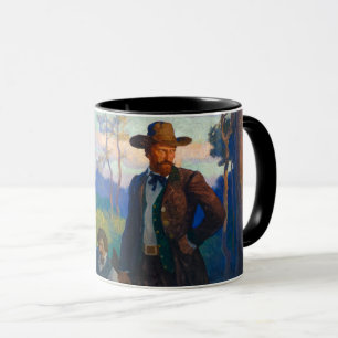 Caneca James Brothers no Missouri por N. C. Wyeth