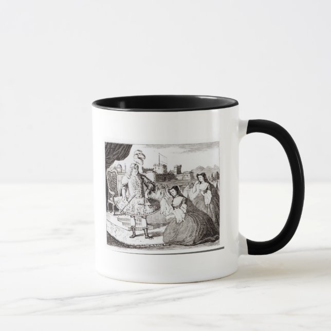 Caneca James Quin como Coriolanus (Direita)