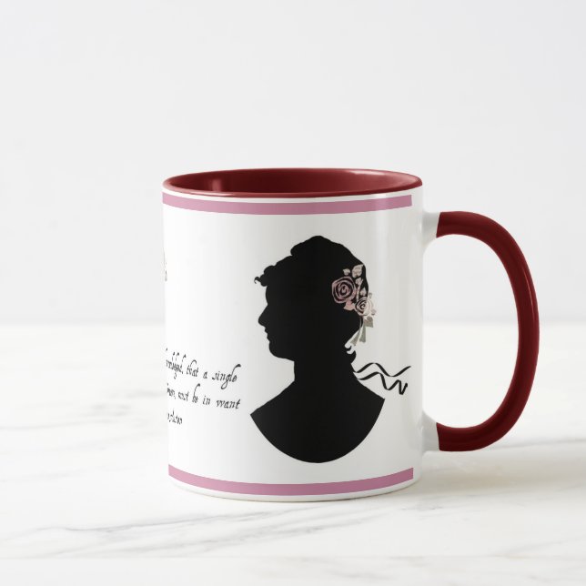 Caneca Jane Austen da "caneca universal reconhecida (Direita)