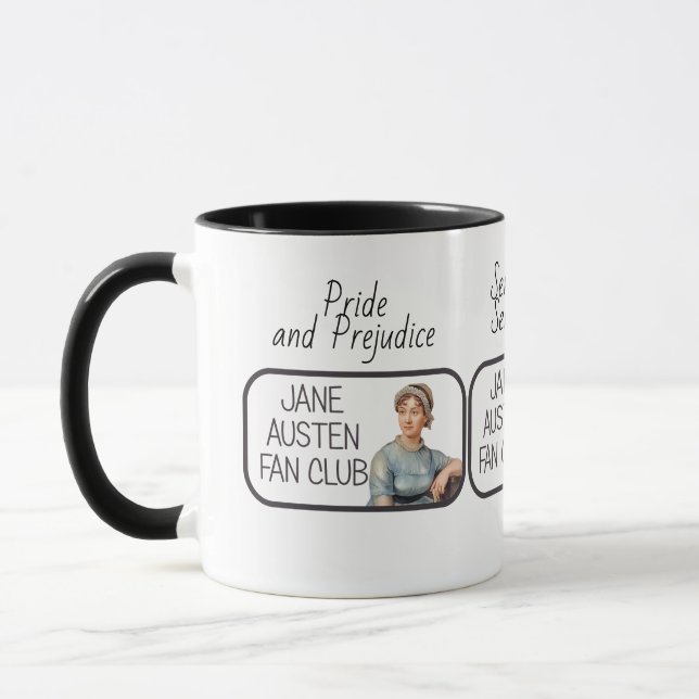 Caneca Jane Austen Fan Club  (Esquerda)