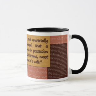 Caneca Jane Austin: Orgulho e preconceito