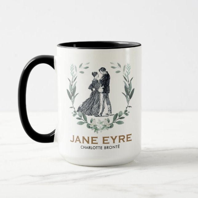 Caneca Jane Eyre e Edward Rochester com Wreath (Esquerda)