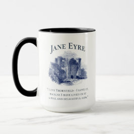 Caneca Jane Eyre - I Love Thornfield - Castle