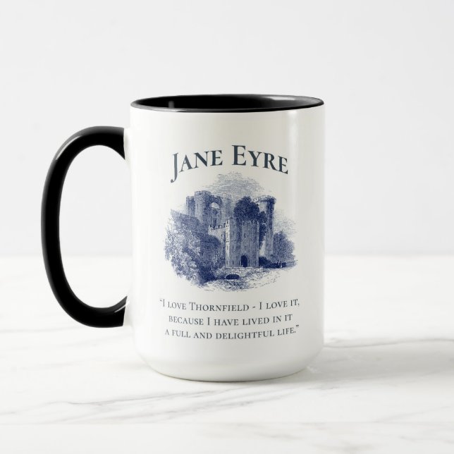 Caneca Jane Eyre - I Love Thornfield - Castle (Esquerda)
