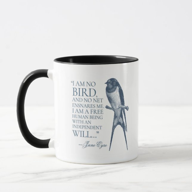 Caneca Jane Eyre - Não Sou Pássaro - Engula (Esquerda)