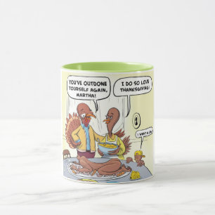 Caneca Janta de Ação de Graças à Turquia
