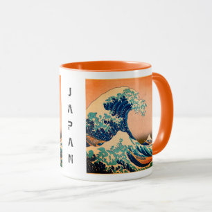 Caneca Japão - Arte Japonesa (Onda de Excelente em Kanag