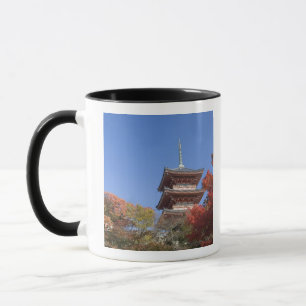 Caneca Japão, Quioto, Pagode em cores de outono