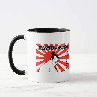 Caneca japonesa da arte do sumo-Budo