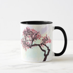 Caneca japonesa da flor da árvore de cereja