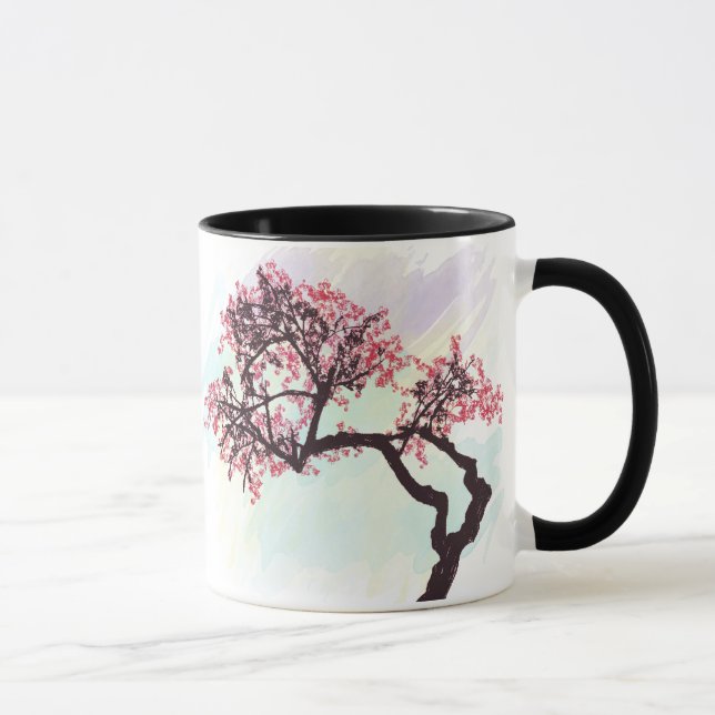 Caneca japonesa da flor da árvore de cereja (Direita)