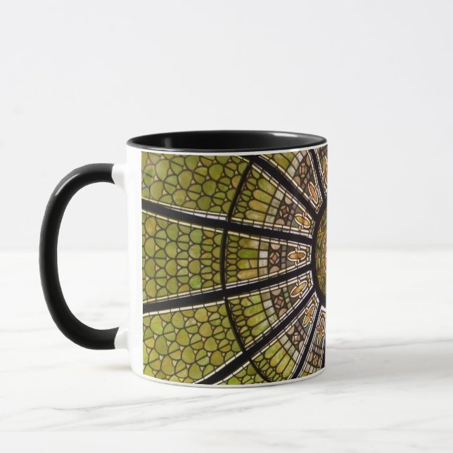 Caneca Jardim botânico de Daniel Stowe - vitral (Esquerda)