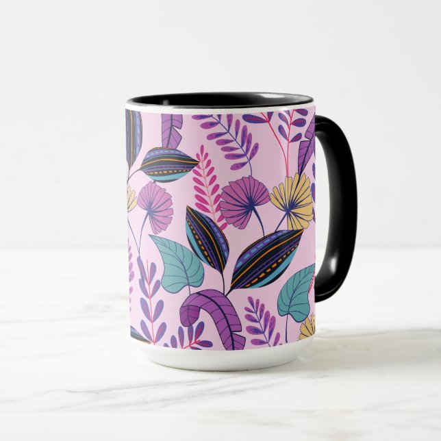 Caneca Jardim Botânico Vibrante (Frente Esquerda)
