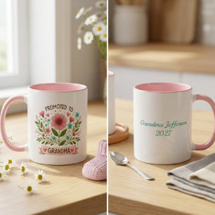 Caneca Jardim Cottagecore de Flores Silvestres do Dia das