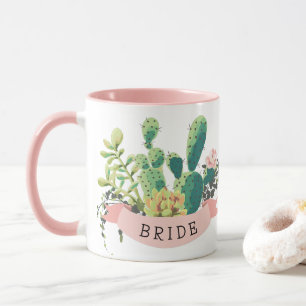Caneca Jardim de Cactus Desert   Planta   Mug