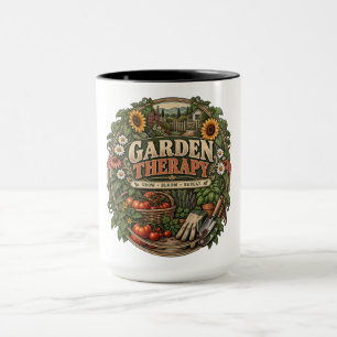 Caneca Jardim de Casa de Campo Vintage