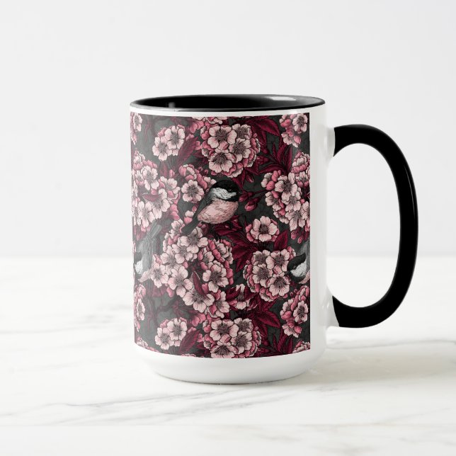 Caneca Jardim de cereja noturno (Direita)