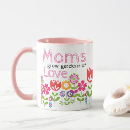 Caneca Jardim de Dia de as mães de Amor