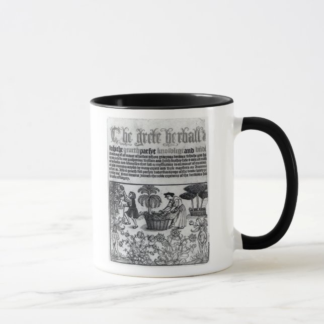 Caneca Jardim de erva medieval (Direita)