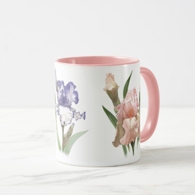 Caneca Jardim de Flores Íris (Frente Esquerda)