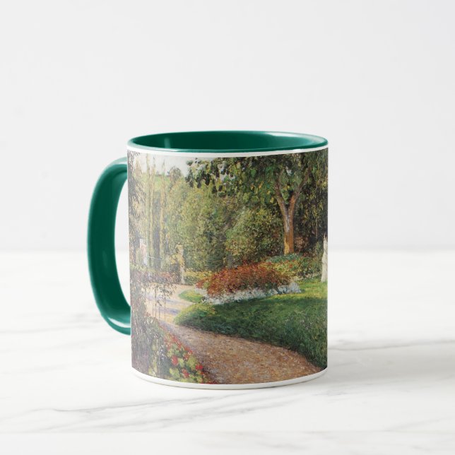 Caneca Jardim de Les Mathurins em Pontoise por Pissarro (Frente Esquerda)