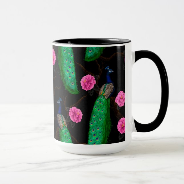Caneca Jardim de pavão noturno (Direita)
