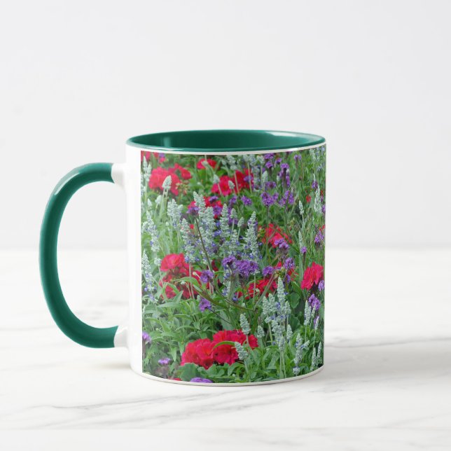 Caneca Jardim de primavera colorida (Esquerda)