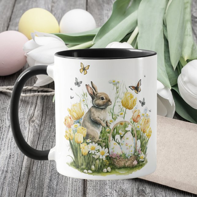 Caneca Jardim de Primavera de Coalhada de Água da Páscoa (Criador carregado)