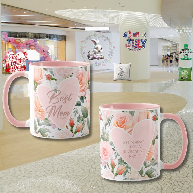 Caneca "Jardim do Amor" do Dia das Mães (Criador carregado)