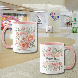 Caneca "Jardim do Amor" do Dia das Mães