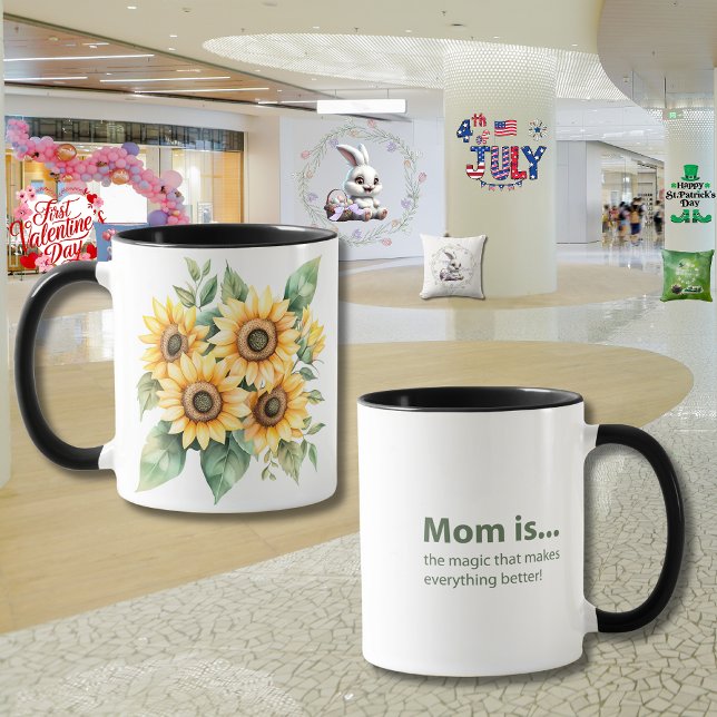 Caneca "Jardim do Amor" do Dia das Mães (Criador carregado)