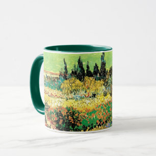 Caneca Jardim Flor com Caminho de Vincent van Gogh